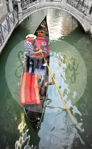 Behind The Gondola - Venice, Italy