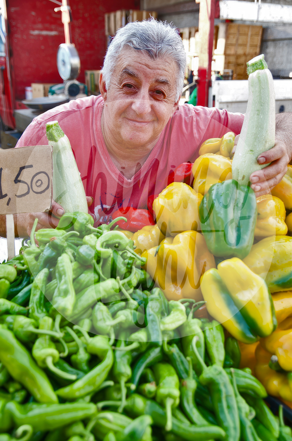 Zucchini Market Seller - Martina Franca, Puglia Italy