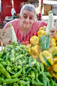 Zucchini Market Seller - Martina Franca, Puglia Italy